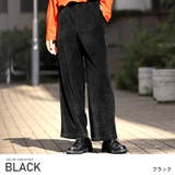 ブラック | ワイドパンツ メンズ コーデュロイ | LUXSTYLE