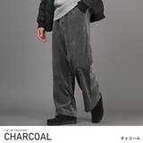 チャコール | ワイドパンツ メンズ コーデュロイ | LUXSTYLE