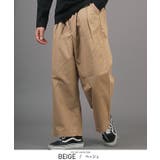 ベージュ | ワイドパンツ メンズ ストレート | LUXSTYLE