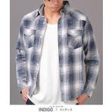 インディゴ | 長袖シャツ メンズ チェック | LUXSTYLE