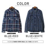 長袖シャツ メンズ チェック柄 | LUXSTYLE | 詳細画像2