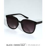 ブラック×スモークハーフ | サングラス 伊達眼鏡 メンズ | LUXSTYLE