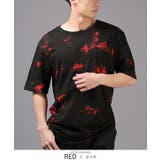 レッド | バーニングショー 半袖Tシャツ メンズ | LUXSTYLE