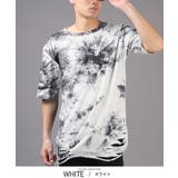 ホワイト | バーニングショー 半袖Tシャツ メンズ | LUXSTYLE