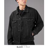 ブラック | ラグスタイル LUXSTYLE デニムジャケット | LUXSTYLE