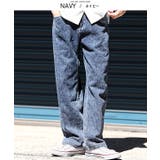 ネイビー | デニムパンツ バギーパンツ メンズ | LUXSTYLE