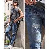 デニムパンツ メンズ ダメージデニム | LUXSTYLE | 詳細画像4