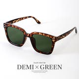 デミ×グリーン | サングラス ウェリントン メンズ | LUXSTYLE