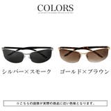 サングラス ハーフリム スクエア | LUXSTYLE | 詳細画像3 