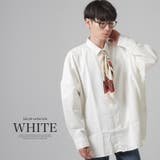 ホワイト | シャツ 長袖 ドルマンスリーブ | LUXSTYLE