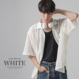 ホワイト | シャツ 半袖 シアーシャツ | LUXSTYLE