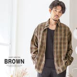 ブラウン | 長袖シャツ メンズ レディース | LUXSTYLE