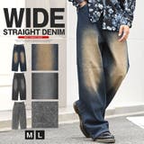 デニムパンツ メンズ ワイド | LUXSTYLE | 詳細画像1