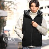 ブラック | 中綿ベスト メンズ レディース | LUXSTYLE