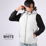 ホワイト | 中綿ベスト メンズ レディース | LUXSTYLE