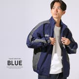 ブルー | スタンドジャケット メンズ レディース | LUXSTYLE