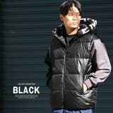 ブラック | 中綿ベスト メンズ レディース | LUXSTYLE