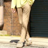 ベージュ | スラックス パンツ テーパードパンツ | LUXSTYLE