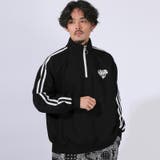 ブラック | トレーナー スウェット ハーフジップ | LUXSTYLE