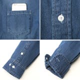 長袖シャツ デニムシャツ カジュアルシャツ | LUXSTYLE | 詳細画像12
