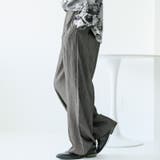 ミックスブラック | トップス別売り テーパードパンツ ワイドパンツ | LUXSTYLE