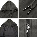 ジップパーカー メンズ PUレザー | LUXSTYLE | 詳細画像11