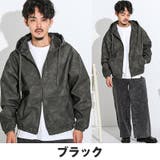 ジップパーカー メンズ PUレザー | LUXSTYLE | 詳細画像8