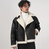 ホワイト×ブラック | ムートンジャケット ダブルジャケット メンズ | LUXSTYLE