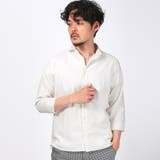 ホワイト | 7分袖シャツ リネンシャツ メンズ | LUXSTYLE