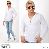 ホワイト | ロンT メンズ 長袖Tシャツ | LUXSTYLE