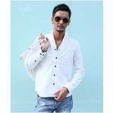 ホワイト | イタリアンカラーシャツ メンズ 長袖 | LUXSTYLE