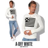 Aオフホワイト | ニット メンズ セーター | LUXSTYLE