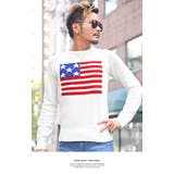 Bオフホワイト | ニット メンズ セーター | LUXSTYLE