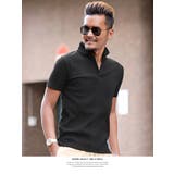 ブラック | イタリアンカラー ポロシャツ Tシャツ | LUXSTYLE