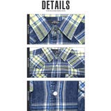 デニムシャツ チェックシャツ メンズ | LUXSTYLE | 詳細画像14 
