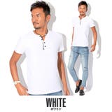 ホワイト | ヘンリーネック Tシャツ メンズ | LUXSTYLE