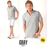 グレー | イタリアンカラー ポロシャツ Tシャツ | LUXSTYLE