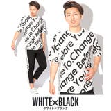 ホワイト×ブラック | Tシャツ メンズ 半袖 | LUXSTYLE