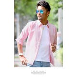 ピンク | シャツ メンズ 綿麻 | LUXSTYLE