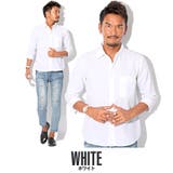 ホワイト | シャツ メンズ 綿麻 | LUXSTYLE