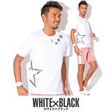 ホワイト×ブラック | Tシャツ メンズ 半袖 | LUXSTYLE