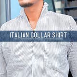 イタリアンカラー シャツ メンズ | LUXSTYLE | 詳細画像4 