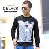 Cブラック | Tシャツ メンズ 長袖 | LUXSTYLE