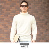 ホワイト | ニット タートルネック メンズ | LUXSTYLE