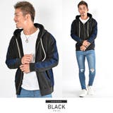 ブラック | パーカー メンズ ジップアップ | LUXSTYLE