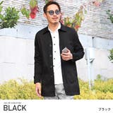 ブラック | ステンカラーコート メンズ コート | LUXSTYLE