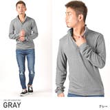 グレー | イタリアンカラー ポロシャツ メンズ | LUXSTYLE