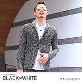 ブラック×ホワイト | イタリアンカラー ジャケット メンズ | LUXSTYLE