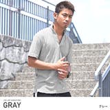 グレー | ポロシャツ メンズ イタリアンカラー | LUXSTYLE