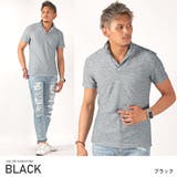 ブラック | ポロシャツ メンズ イタリアンカラー | LUXSTYLE